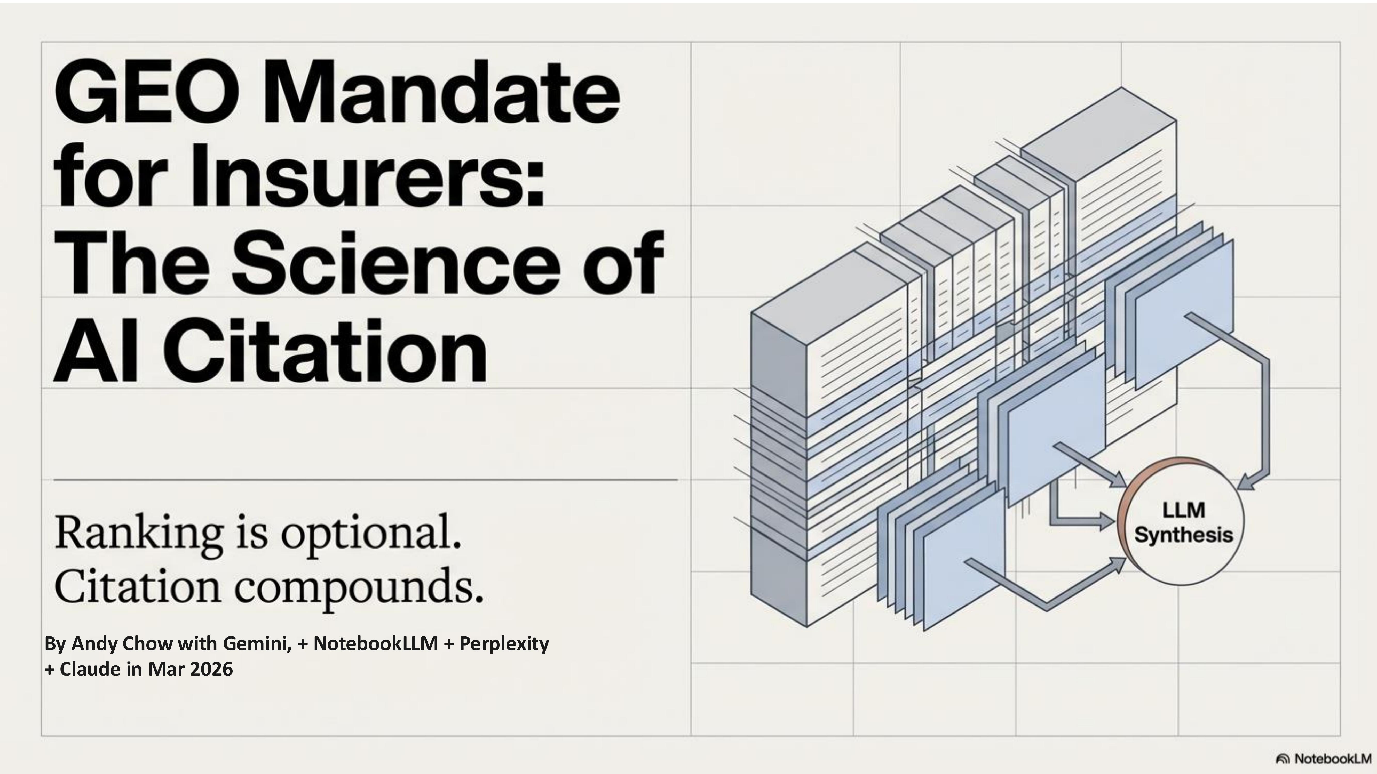 The New GEO Mandate for Insurers in 2026: The AI Citation Science Behind Brand Visibility